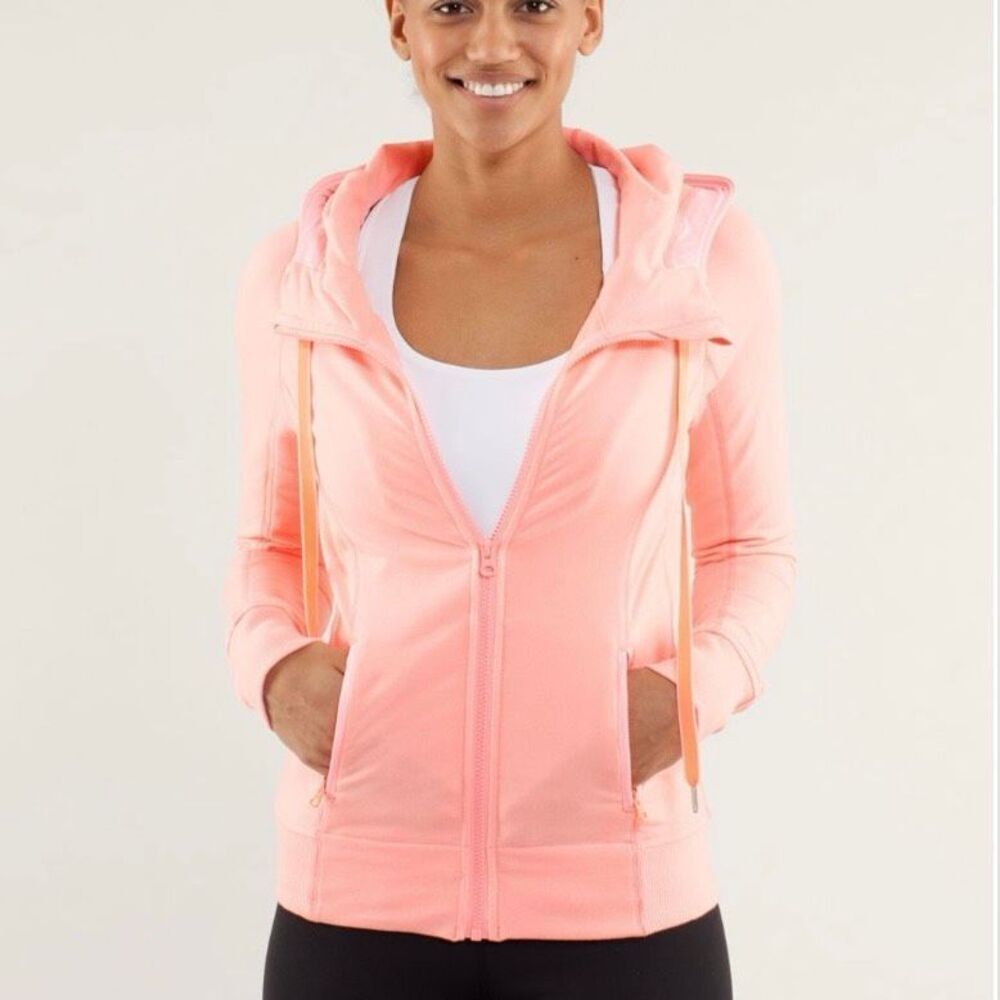 Lululemon Rejuvenate Hoodie size 8 Bleached Coral has a spot